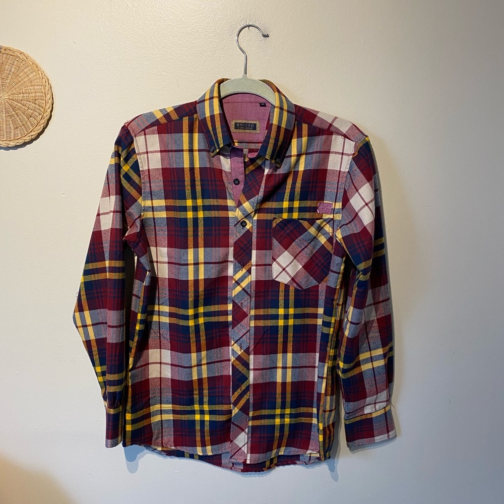 Brioso austria  38 men’s checkers buttoned shirt .